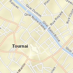 Tournai Street Map
