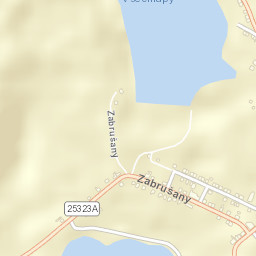 Zabrušany Street Map