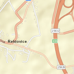 Řehlovice Street Map
