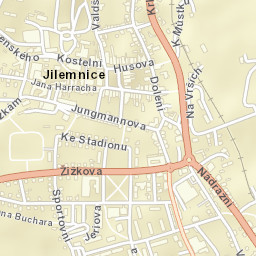 Jilemnice Street Map