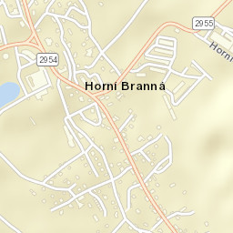 Horní Branná Street Map