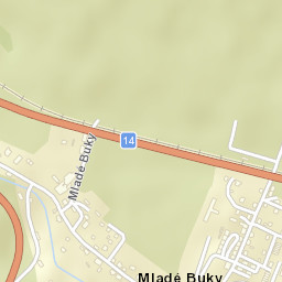 Mladé Buky Street Map