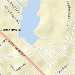Zawadzkie Street Map