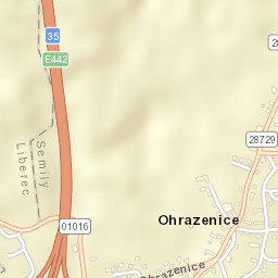 Ohrazenice Street Map