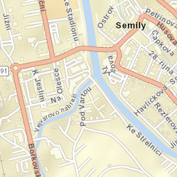 Semily Street Map
