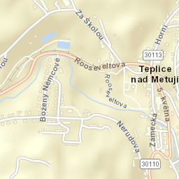 Teplice nad Metují Street Map