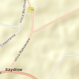 Szydłów Street Map