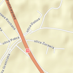 Powiat stalowowolski Street Map