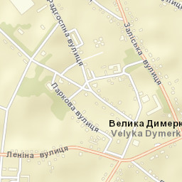 Velyka Dymerka Street Map