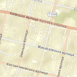 Pryluky Street Map