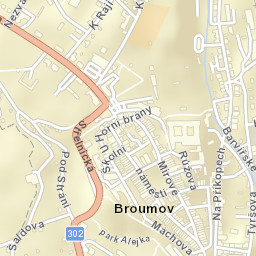 Broumov Street Map