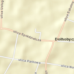 Dołhobyczów Street Map
