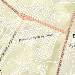 Vyshhorod Street Map