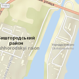 Vyshgorodskiy Rayon Street Map