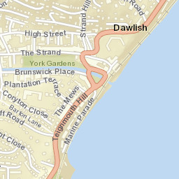 Dawlish Street Map