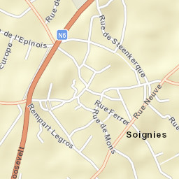 Soignies Street Map