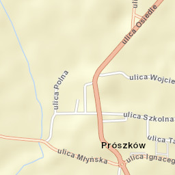 Prószków Street Map