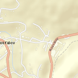 Košťálov Street Map