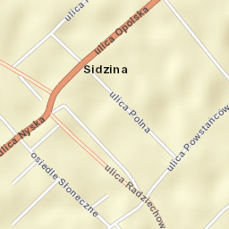 Sidzina Street Map