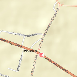 Izbicko Street Map