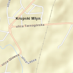Krupski Młyn Street Map