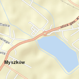 Myszków Street Map