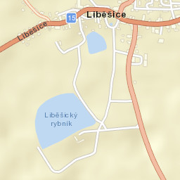Liběšice Street Map