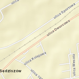 Sędziszów Street Map