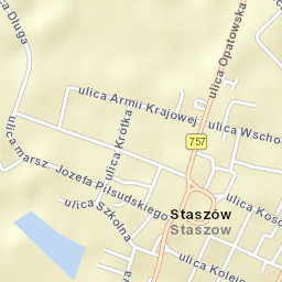 Staszów Street Map