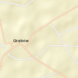 Grębów Street Map
