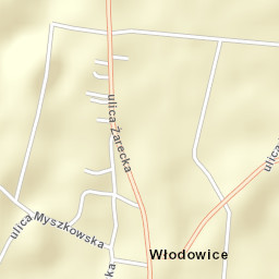 Włodowice Street Map