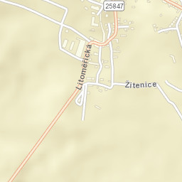 Žitenice Street Map