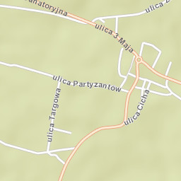 Krasnobród Street Map