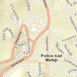 Police nad Metují Street Map
