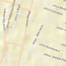 Biłgoraj Street Map