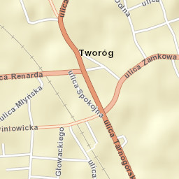 Tworóg Street Map