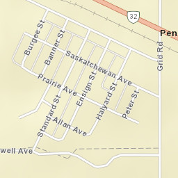 Saskatchewan Avenue, PENNANT STATION Street Map