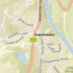 Gunnislake Street Map