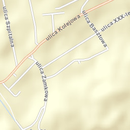 Kamieniec Ząbkowicki Street Map