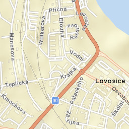 Lovosice Street Map