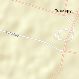 Tuczępy Street Map