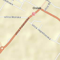 Osiek Street Map