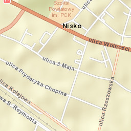 Nisko Street Map