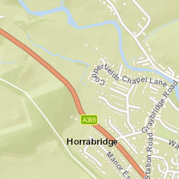 Horrabridge Street Map