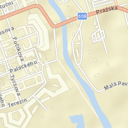 Terezín Street Map