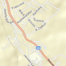 Stará Paka Street Map