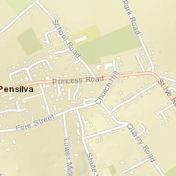 Pensilva Street Map