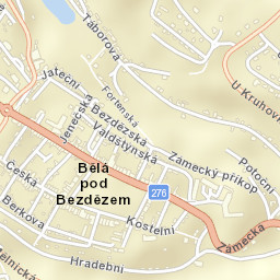 Bělá pod Bezdězem Street Map
