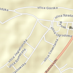 Radków Street Map