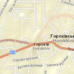 Horokhiv Street Map